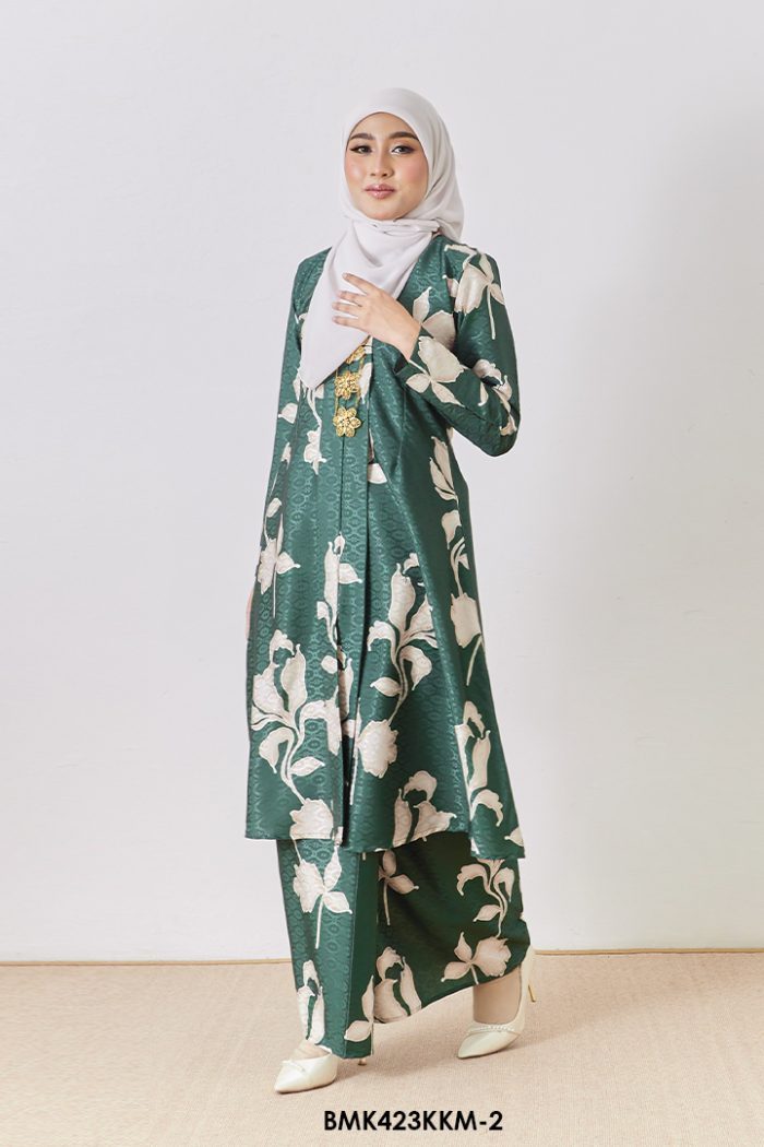 Kebarung Batiq Mia in Emerald Green (BMK423KKM-2)
