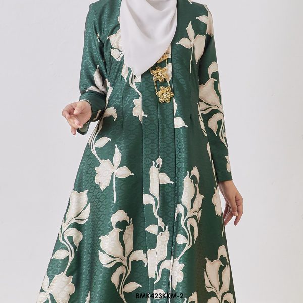 Kebarung Batiq Mia in Emerald Green (BMK423KKM-2) - Image 3