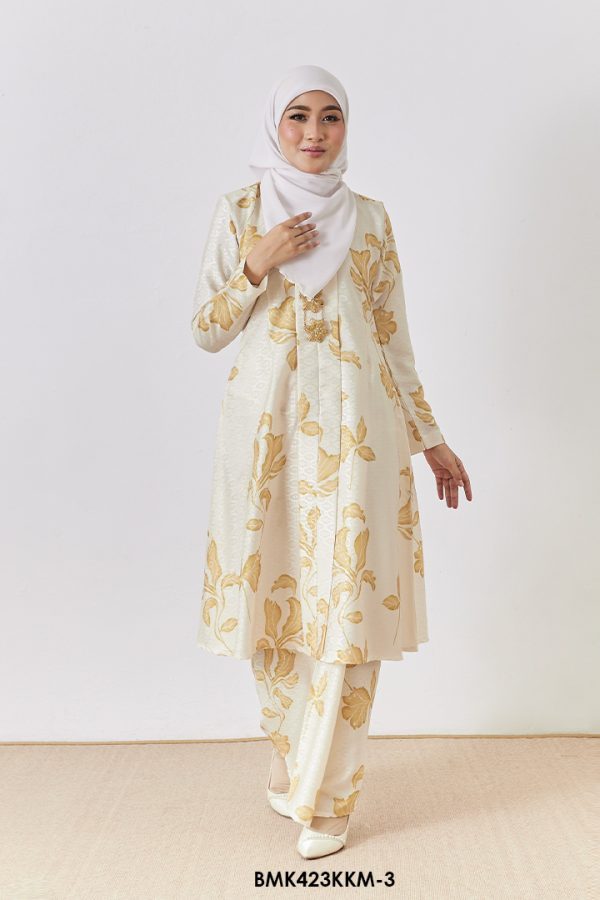 Kebarung Batiq Mia in Pastel Yellow(BMK423KKM-3)