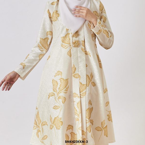 Kebarung Batiq Mia in Pastel Yellow(BMK423KKM-3) - Image 3