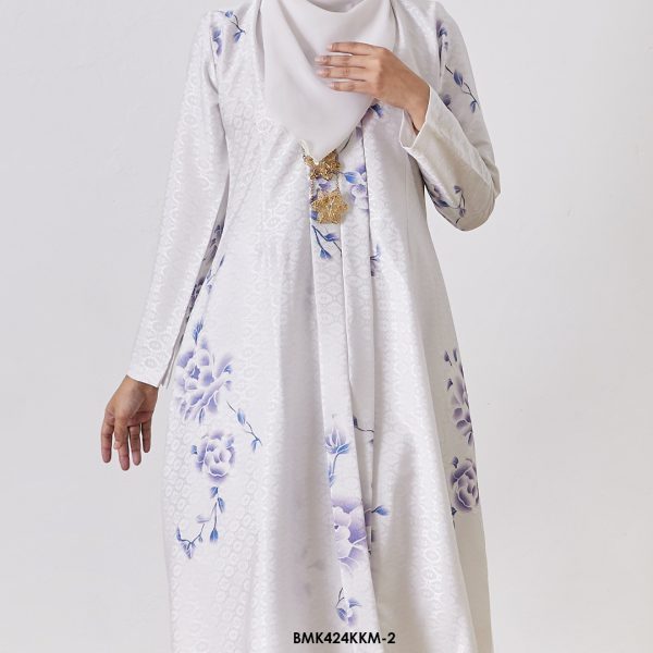 Kebarung Batiq Mia in Pearl White (BMK424KKM-2) - Image 3