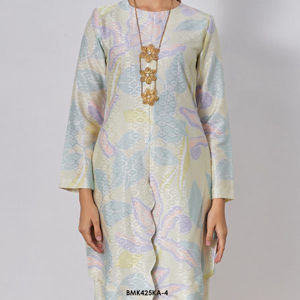 Kebaya Anggun 2.0 in Pale Yellow (BMK425KA-4) - Image 4