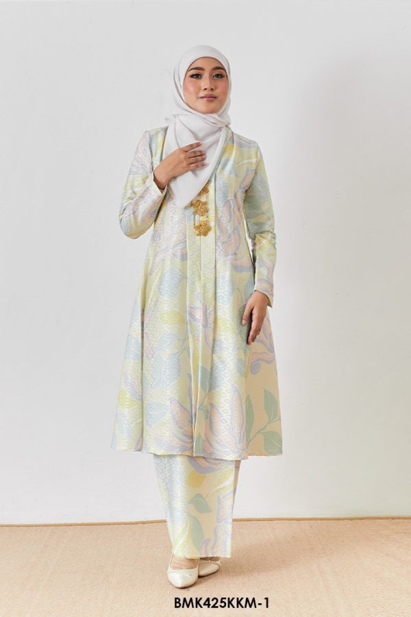 Kebarung Batiq Mia in Pale Yellow (BMK425KKM-1)