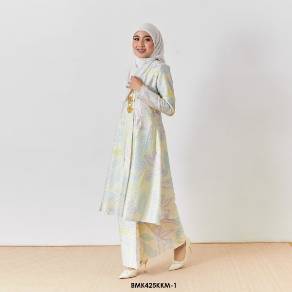 Kebarung Batiq Mia in Pale Yellow (BMK425KKM-1) - Image 2