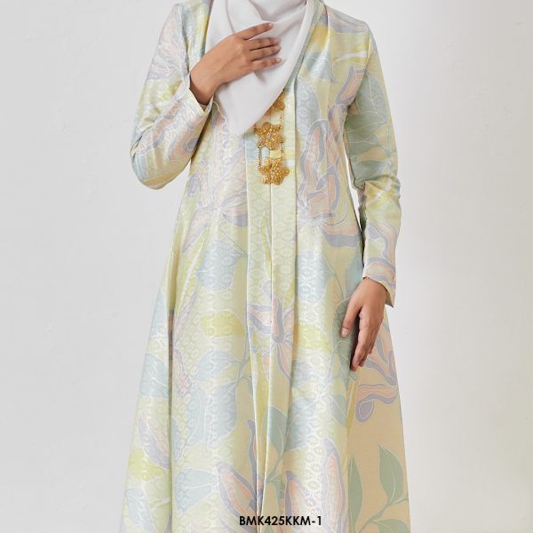 Kebarung Batiq Mia in Pale Yellow (BMK425KKM-1) - Image 3