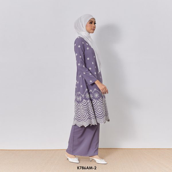 Ameera Kurung in Muted Purple (K786AM-2) - Image 2