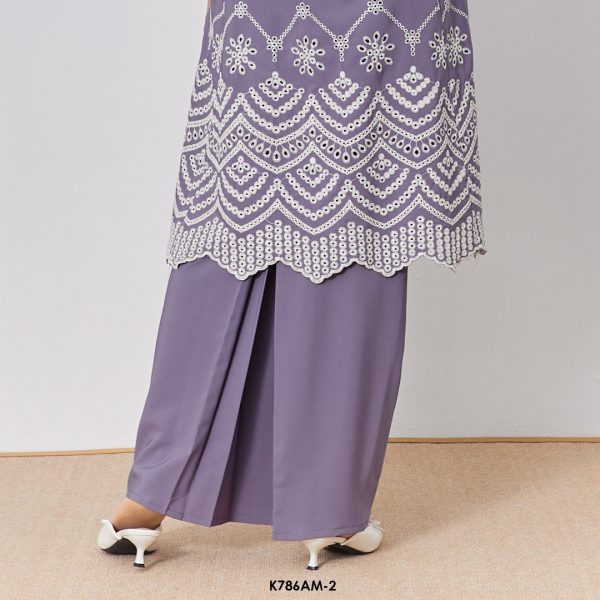 Ameera Kurung in Muted Purple (K786AM-2) - Image 3