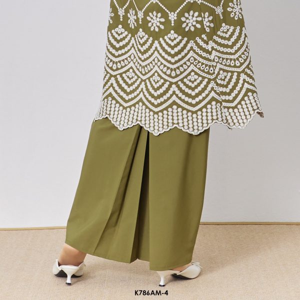 Ameera Kurung in Army Green (K786AM-4) - Image 3