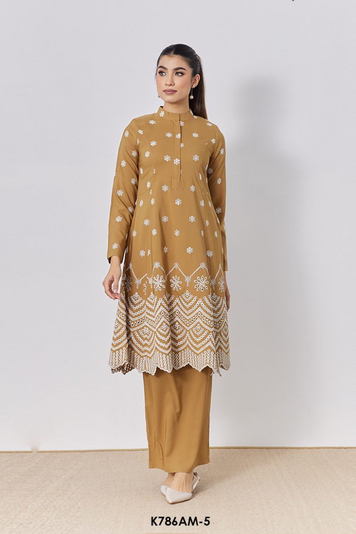 Ameera Kurung in Golden Aura (K786AM-5)