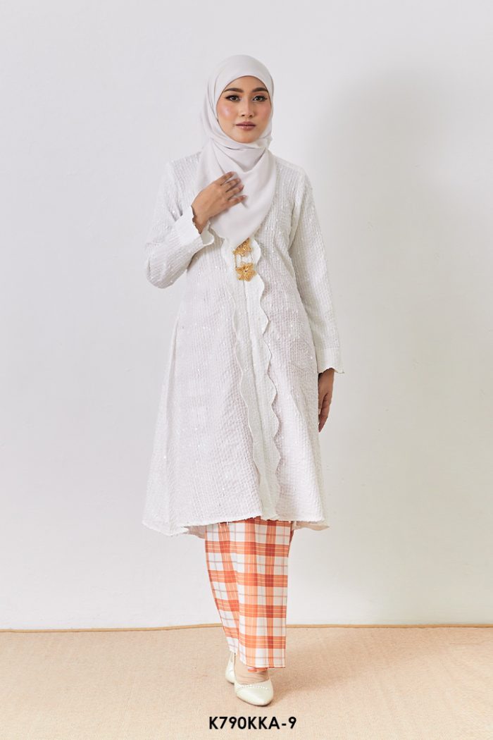Kebarung Anggerik in Pure White (K790KKA-9)