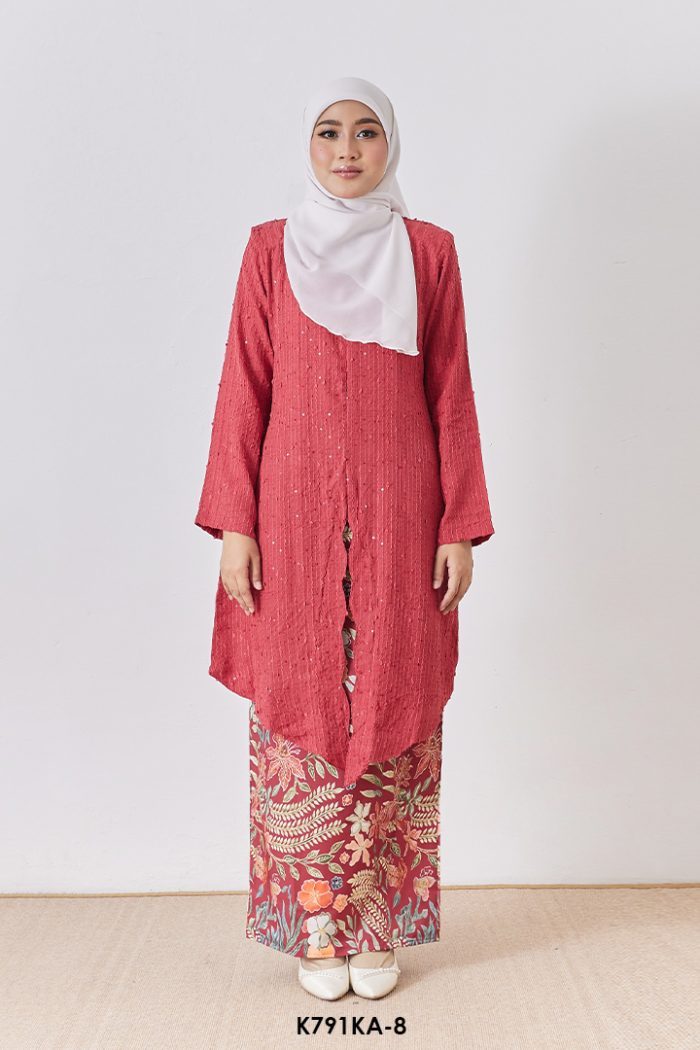 Kebaya Anggun 2.0 in Crimson Red (K791KA-8)