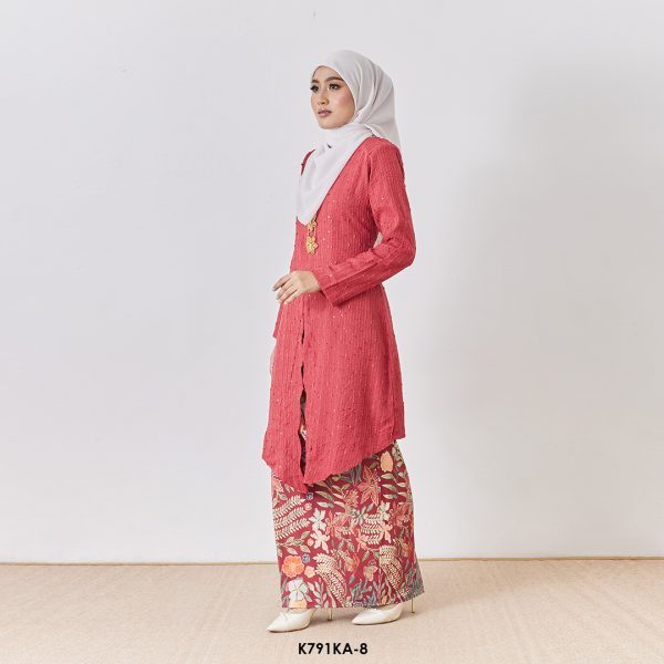 Kebaya Anggun 2.0 in Crimson Red (K791KA-8) - Image 2