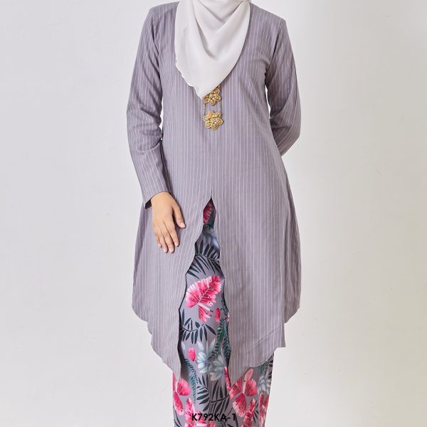 Kebaya Anggun 2.0 in Grey (K792KA-1) - Image 4