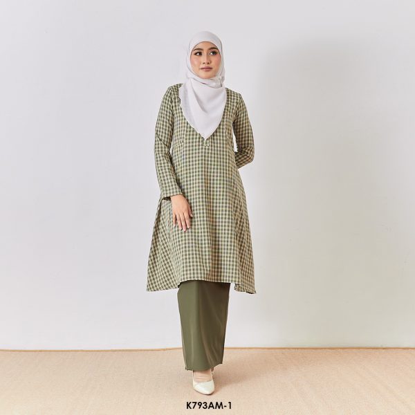 Ameera Kurung in Army Green (K793AM-1)