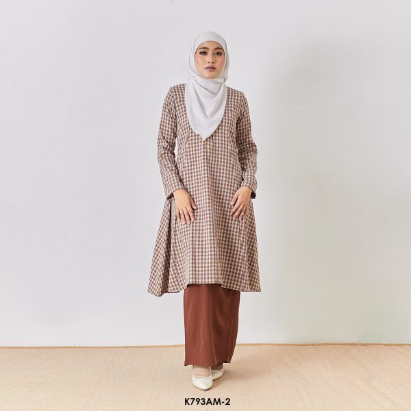 Ameera Kurung in Dark Brown (K793AM-2)