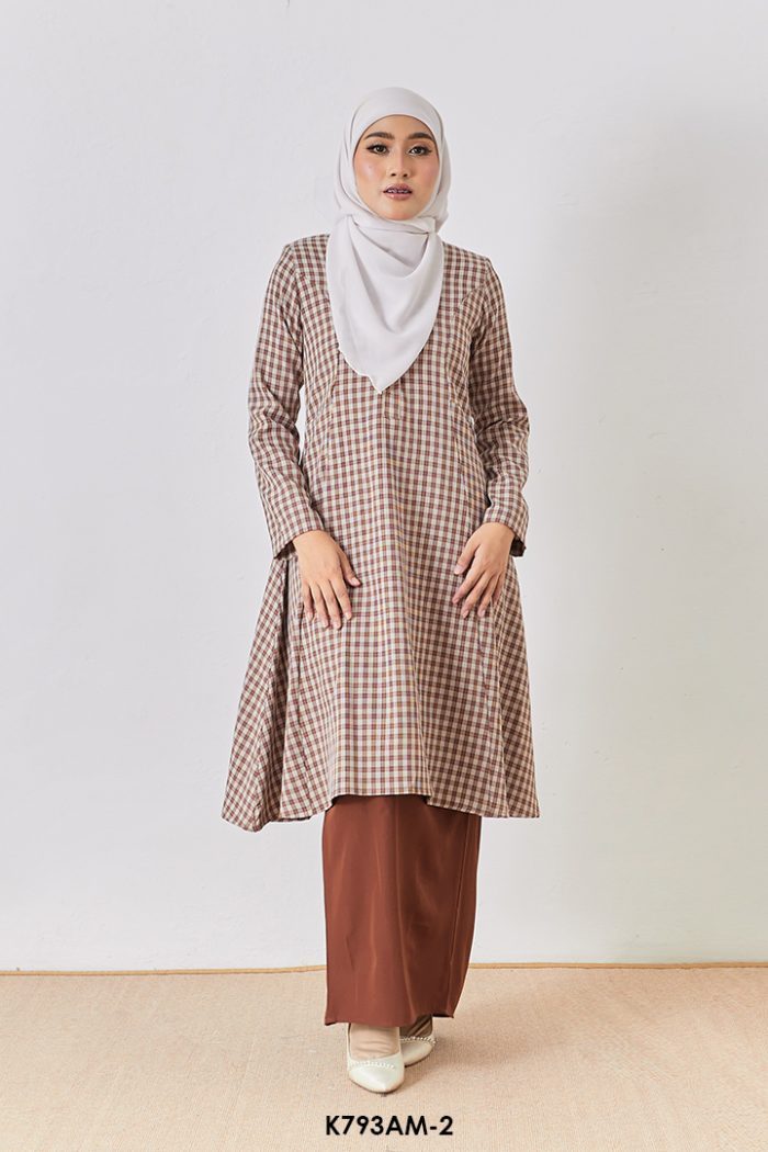 Ameera Kurung in Dark Brown (K793AM-2)