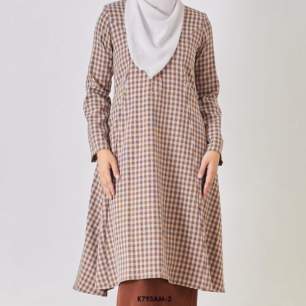 Ameera Kurung in Dark Brown (K793AM-2) - Image 4