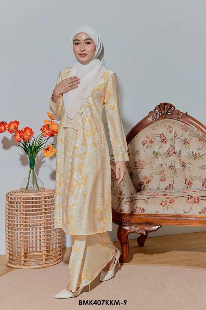 Kebarung Batiq Mia 3.0 Ribbon in Custard (BMK407KKM-9)
