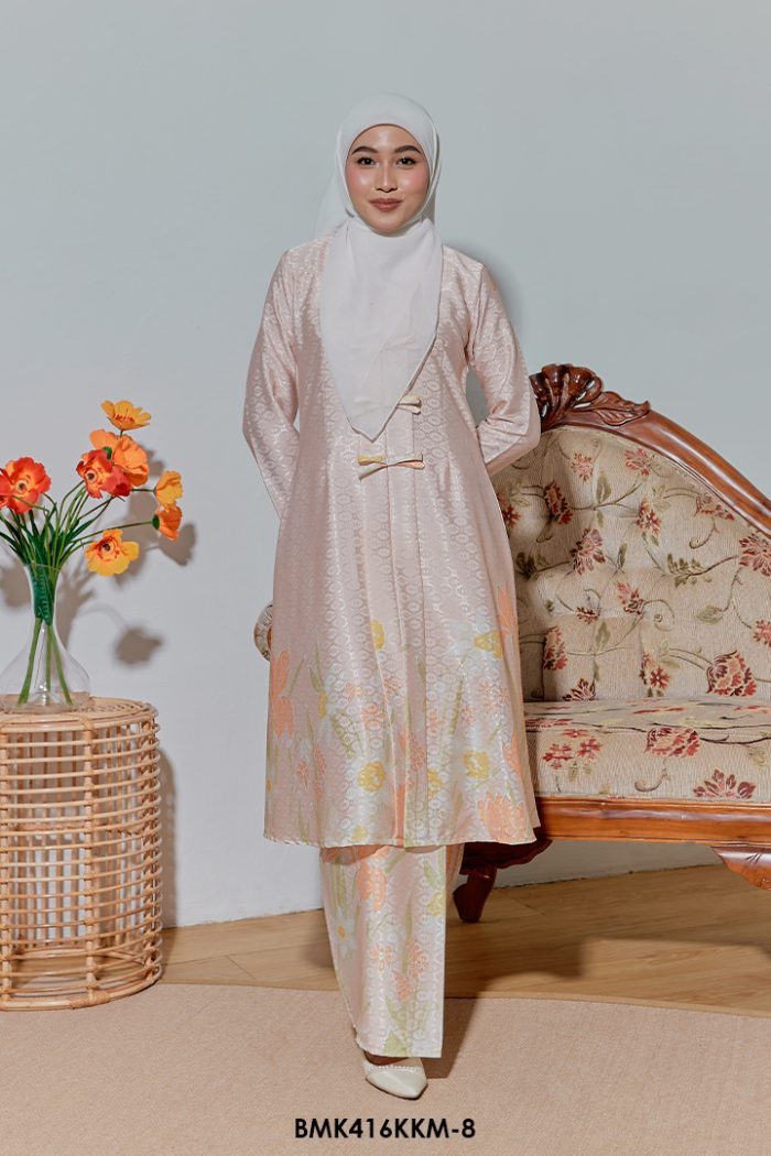 Kebarung Batiq Mia 3.0 Ribbon in Pastel Orange (BMK416KKM-8)