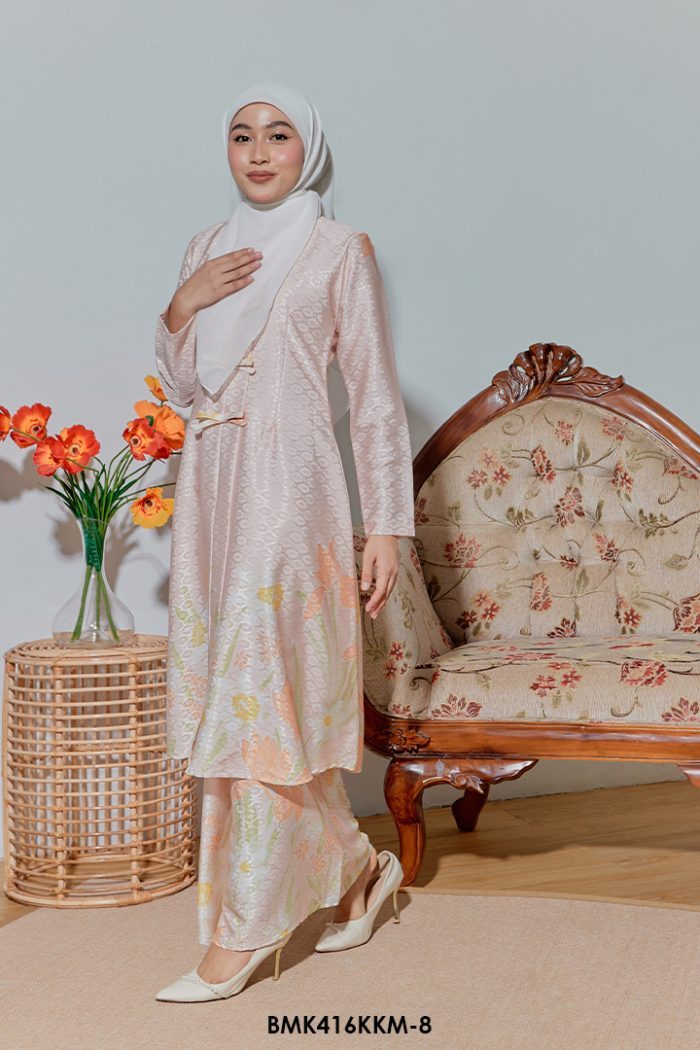 Kebarung Batiq Mia 3.0 Ribbon in Pastel Orange (BMK416KKM-8)