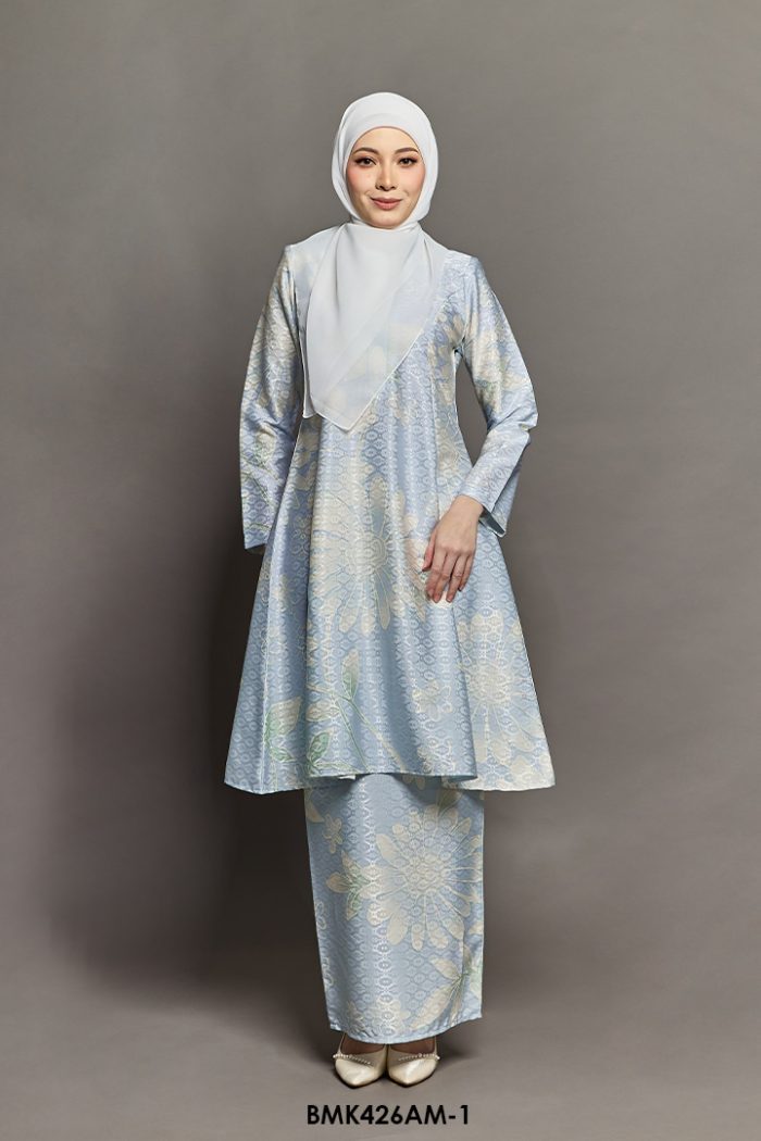 Ameera Kurung in Baby Blue (BMK426AM-1)