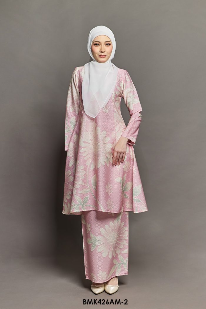 Ameera Kurung in Baby Pink (BMK426AM-2)