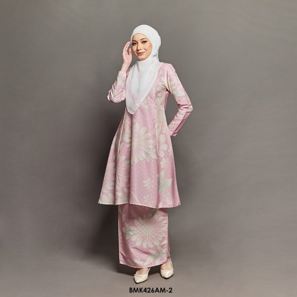 Ameera Kurung in Baby Pink (BMK426AM-2) - Image 2