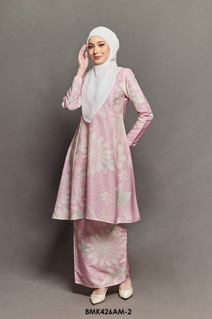 Ameera Kurung in Baby Pink (BMK426AM-2)