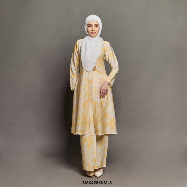 Kebarung Kalthom Batiq Mia in Pastel Yellow (BMK428KKM-3)