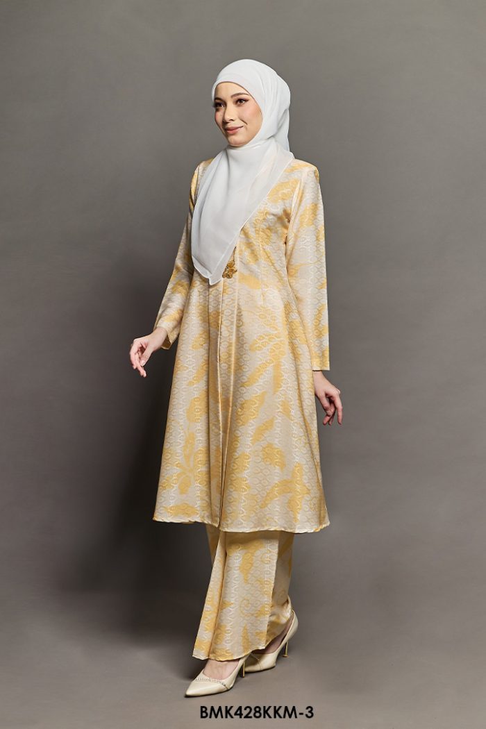 Kebarung Kalthom Batiq Mia in Pastel Yellow (BMK428KKM-3)
