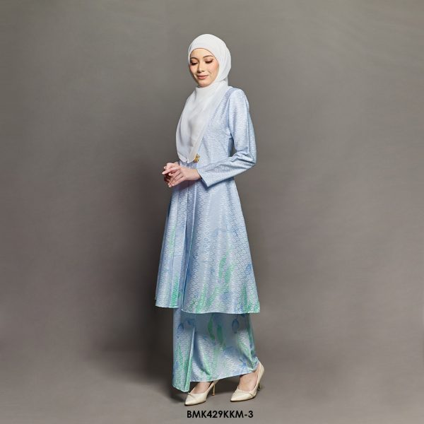 Kebarung Kalthom Batiq Mia in Soft Blue (BMK429KKM-3) - Image 2