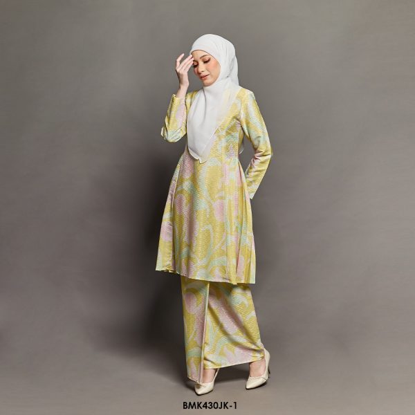 Juliana Kurung Batiq Mia in Lemon (BMK430JK-1) - Image 2