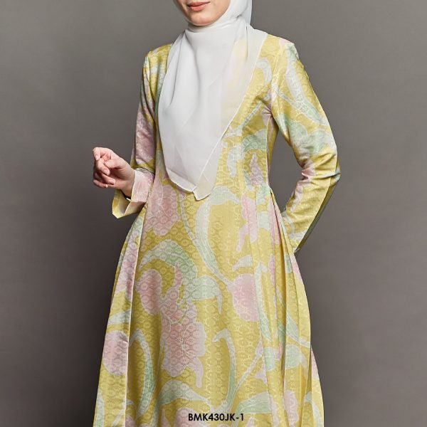 Juliana Kurung Batiq Mia in Lemon (BMK430JK-1) - Image 3