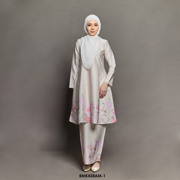 Ameera Kurung Batik Mia in Cream (BMK438AM-1)