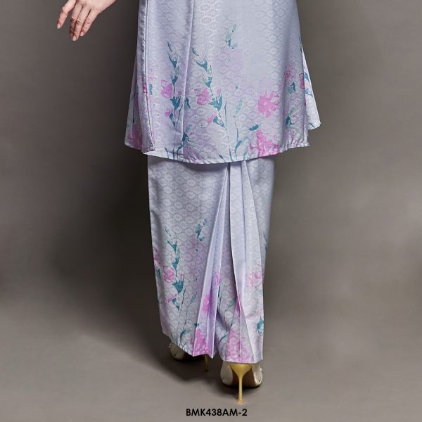 Ameera Kurung Batik Mia in Pure White (BMK438AM-2) - Image 3