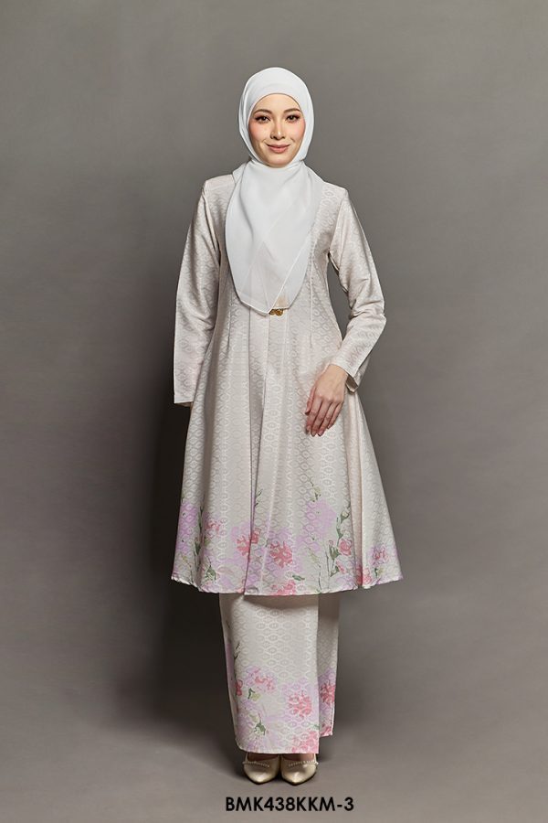 Kebarung Kalthom Batiq Mia in Cream (BMK438KKM-3)
