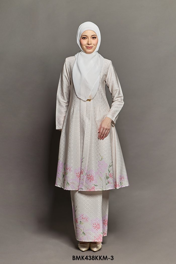 Kebarung Kalthom Batiq Mia in Cream (BMK438KKM-3)