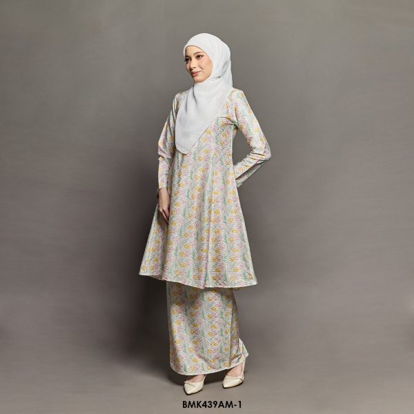 Ameera Kurung Batik Mia in Pink (BMK439AM-1) - Image 2