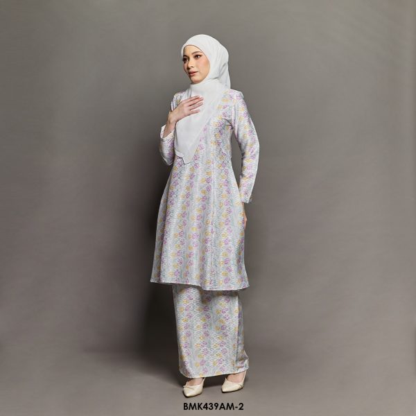 Ameera Kurung Batik Mia in Purple (BMK439AM-2) - Image 2
