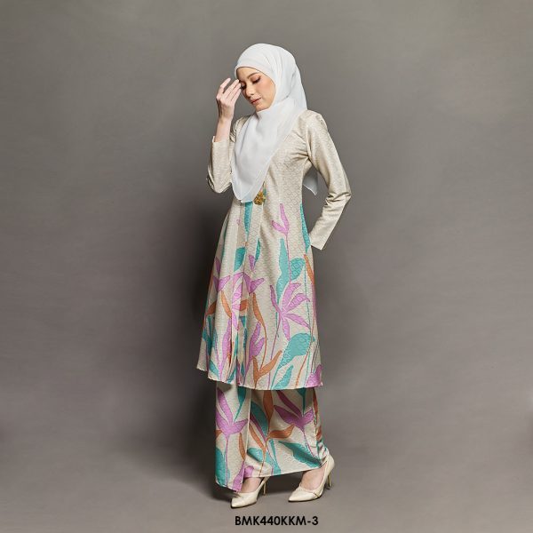 Kebarung Kalthom Batiq Mia in Light Yellow (BMK440KKM-3) - Image 2