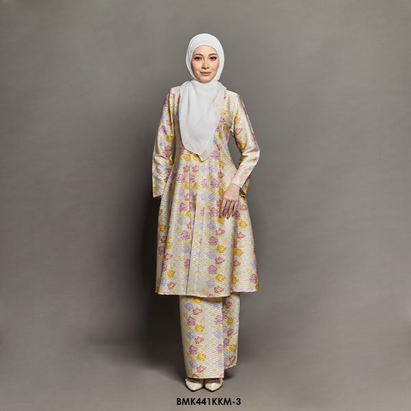 Kebarung Kalthom Batiq Mia in Pastel Yellow (BMK441KKM-3)