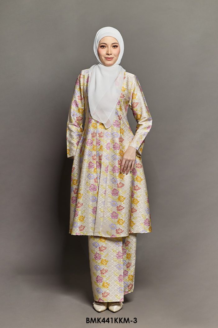 Kebarung Kalthom Batiq Mia in Pastel Yellow (BMK441KKM-3)