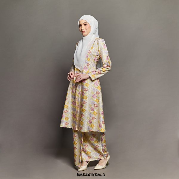 Kebarung Kalthom Batiq Mia in Pastel Yellow (BMK441KKM-3) - Image 2