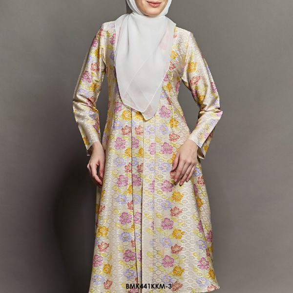 Kebarung Kalthom Batiq Mia in Pastel Yellow (BMK441KKM-3) - Image 3