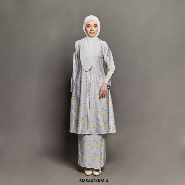 Kebarung Kalthom Batiq Mia in Pearl White (BMK441KKM-4)