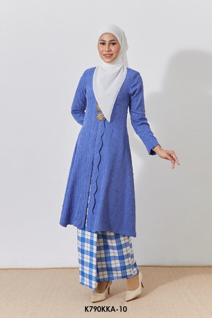 Kebarung Anggerik in Deep Periwinkle (K790KKA-10)