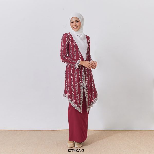 Kebaya Anggun 2.0 in Scarlet Red (K794KA-3)