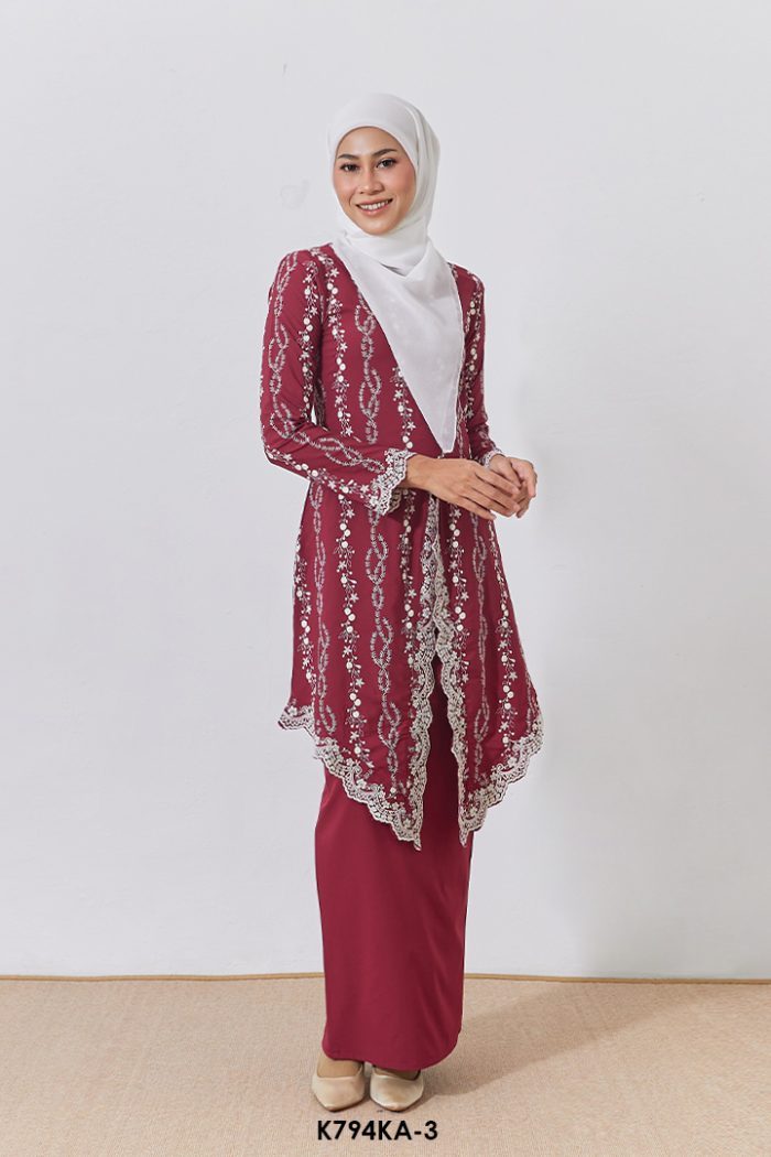 Kebaya Anggun 2.0 in Scarlet Red (K794KA-3)