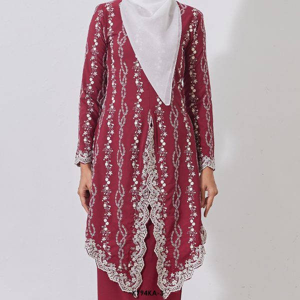 Kebaya Anggun 2.0 in Scarlet Red (K794KA-3) - Image 4