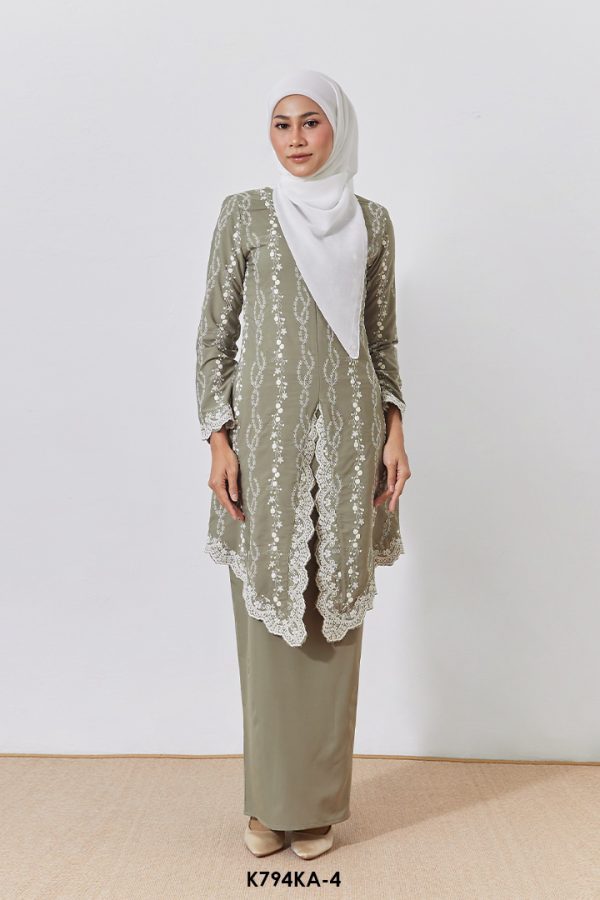 Kebaya Anggun 2.0 in Moss Green (K794KA-4)